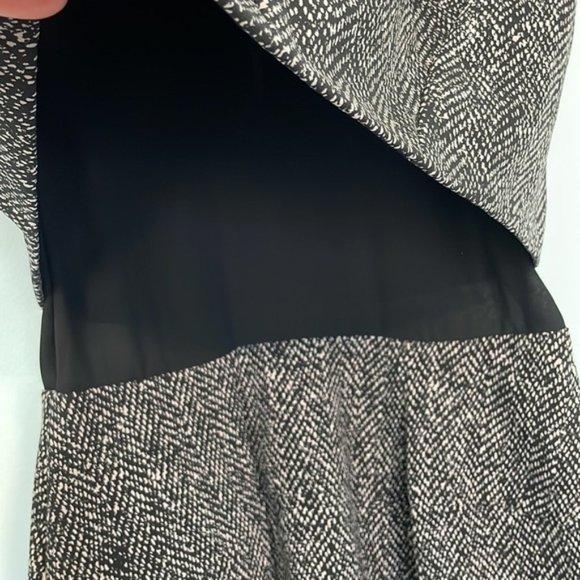 Rebecca Taylor Techy Herringbone Double-Layer Dress Size 0 - Picture 6 of 11
